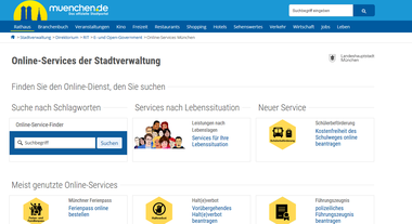 Online-Serviceportal des Stadt München